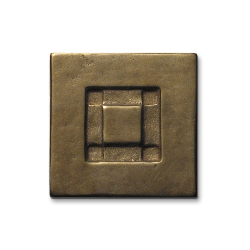 Foundry Art Center Square metal accent inset tile