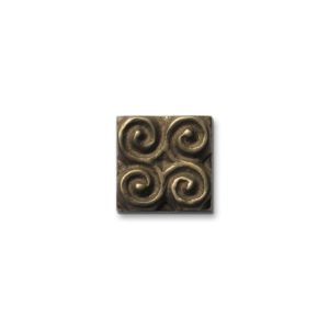 Foundry Art Pinwheel 1-inch metal accent inset tile
