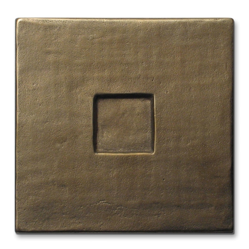 Foundry Art Square metal accent inset tile