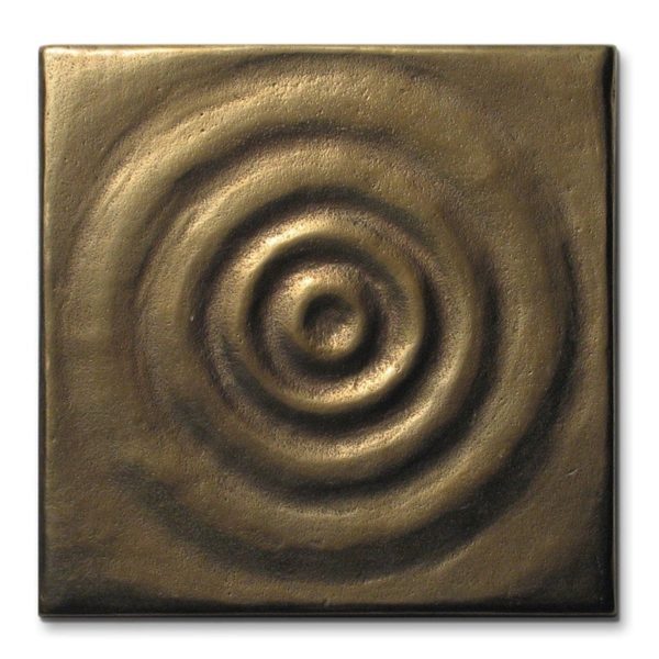 Foundry Art Water metal accent inset tile